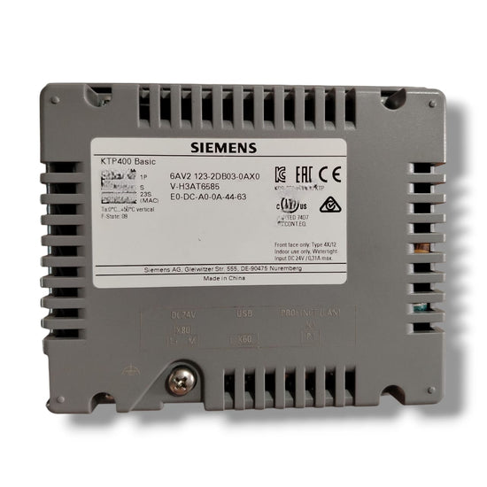 SIEMENS 6AV2123-2DB03-0AX0 PANEL HMI