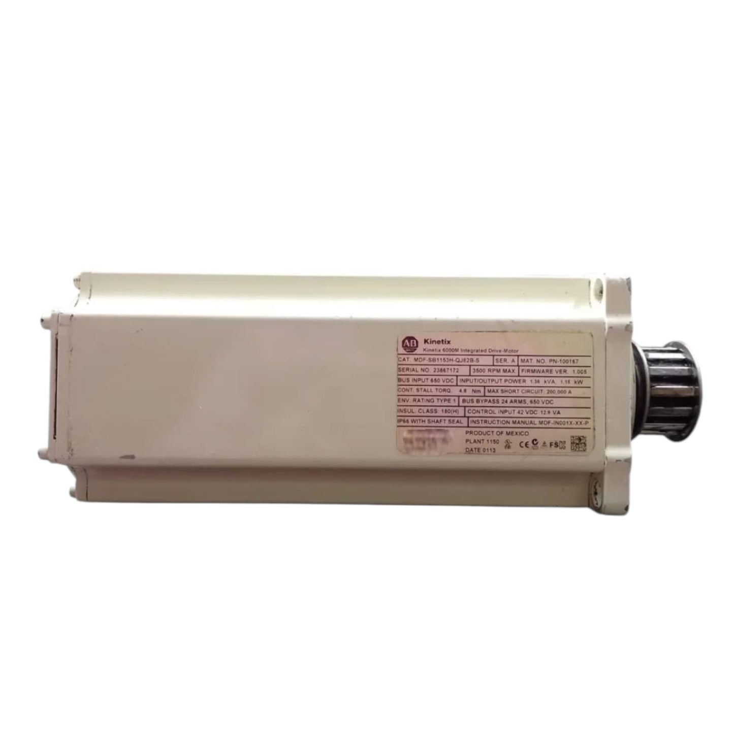Allen Bradley Mdf-sb1153h-qj82b-s Ser.a servomotor