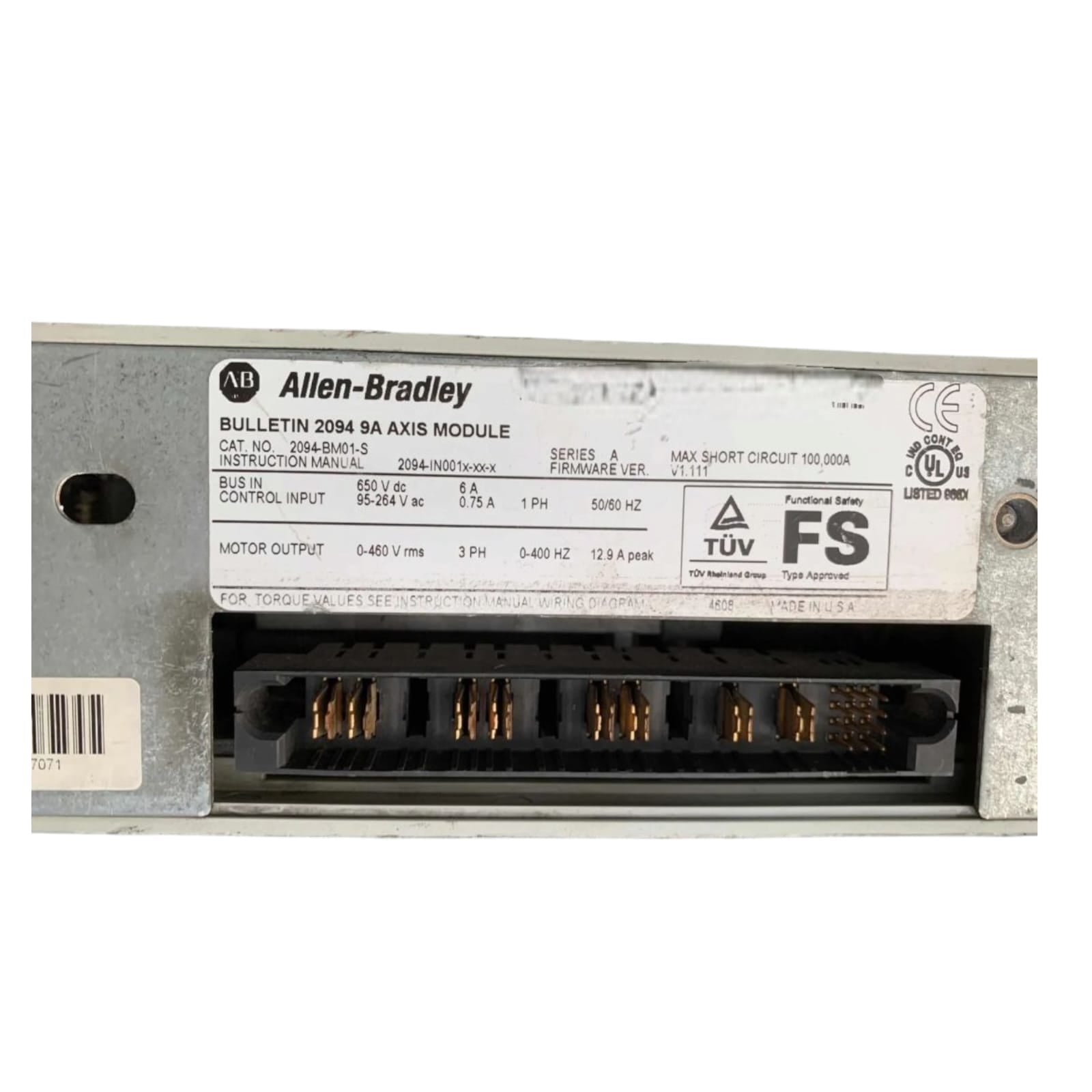 Allen Bradley 2094-bm01-s Ser. A módulo de eje integrado