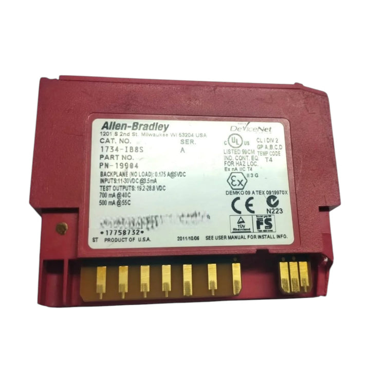 Allen Bradley 1734-ib8s Ser. A módulo de entradas digitales