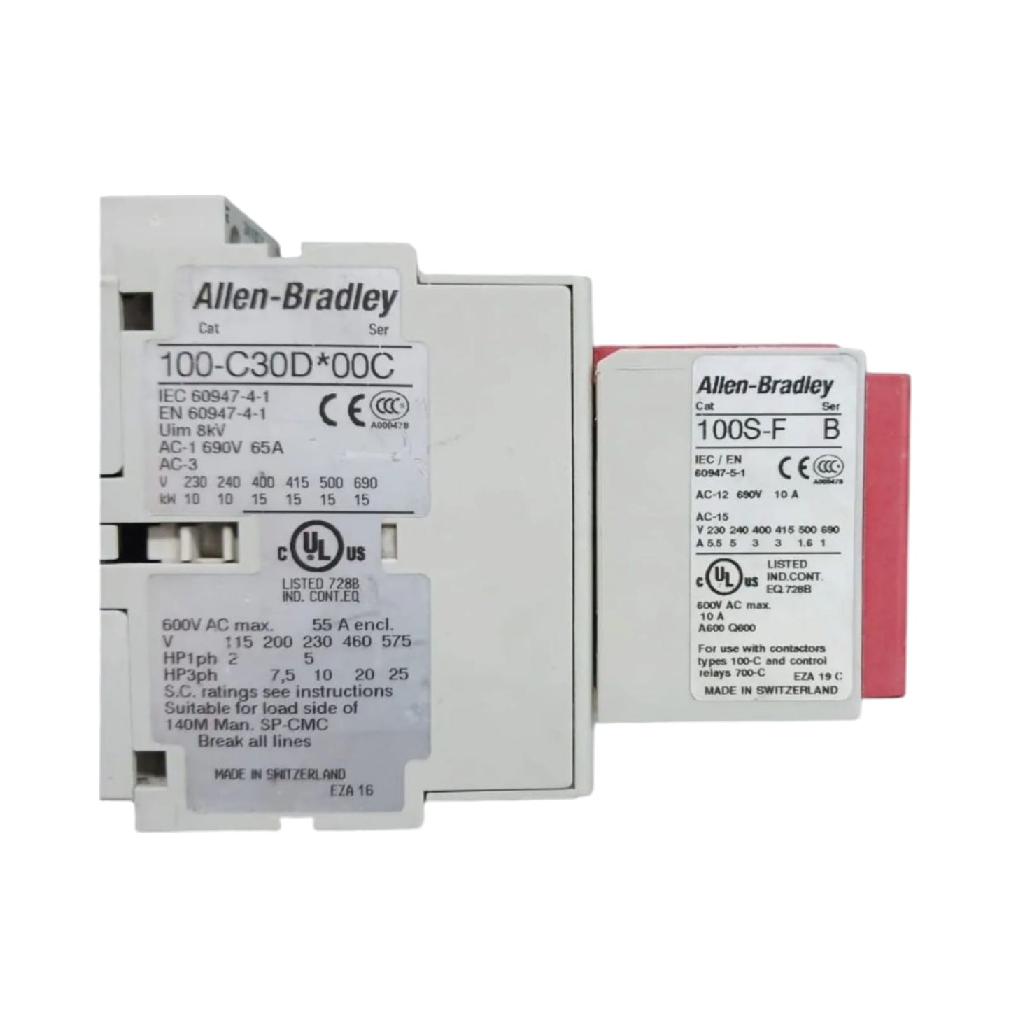 Allen Bradley 100-c30d*00 Con 100s-f contactor trifásico