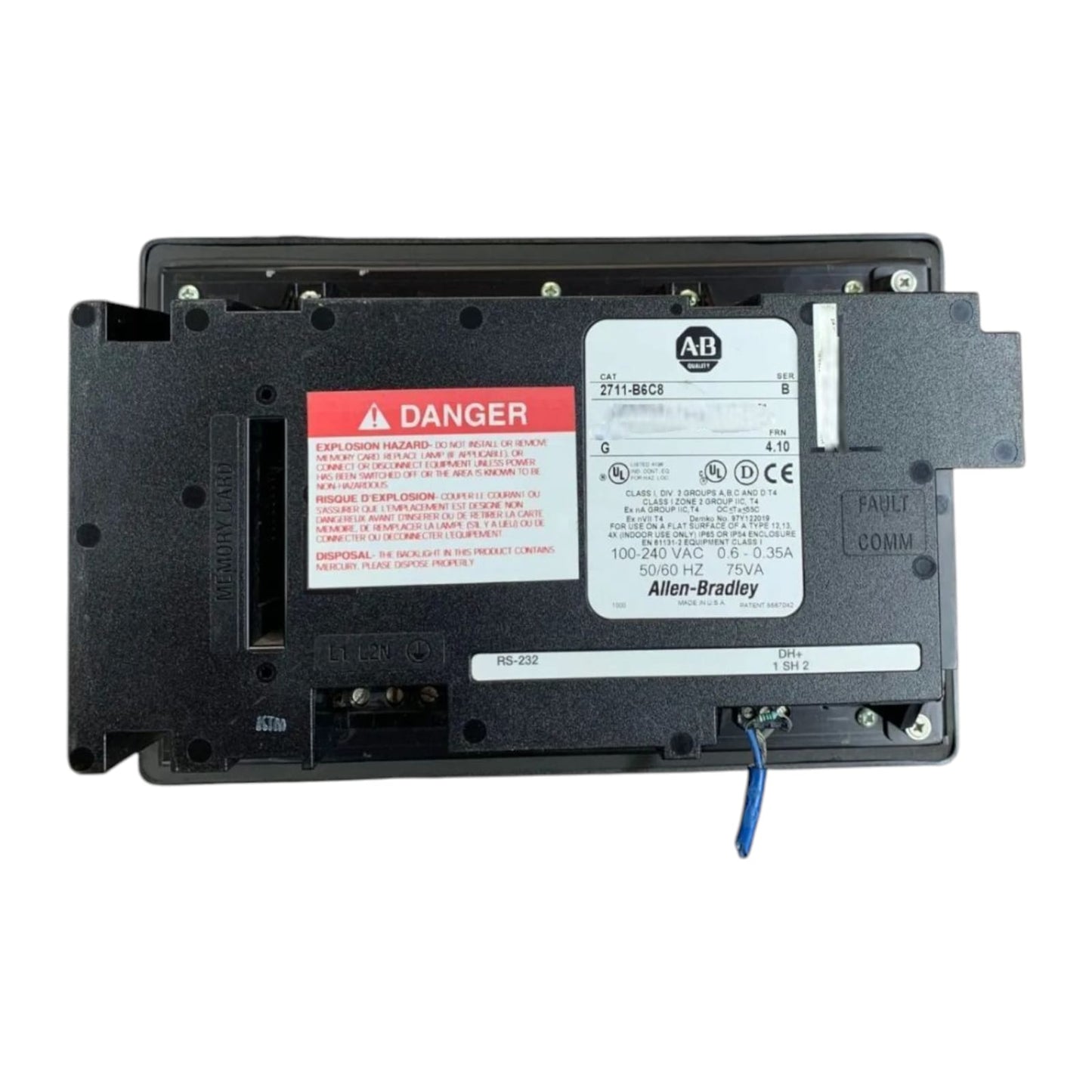 Allen Bradley 2711-b6c8 Ser.b PanelView