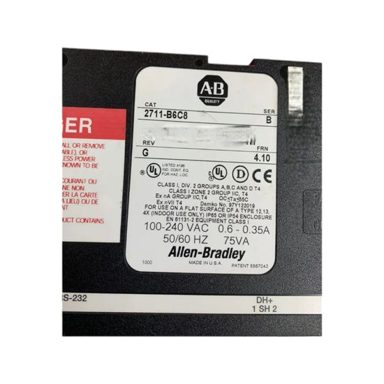 Allen Bradley 2711-b6c8 Ser.b PanelView