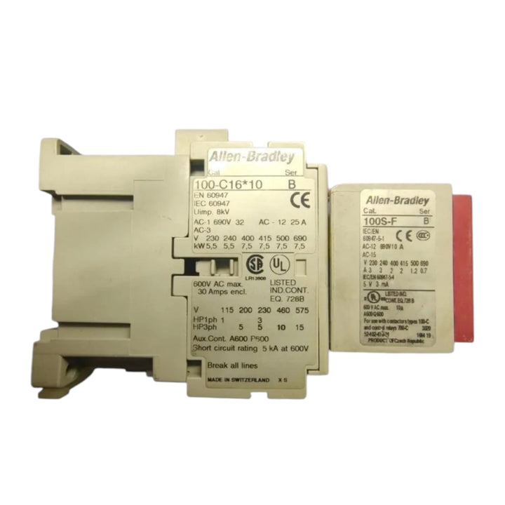 Allen Bradley 100-c16*10 Ser B contactor trifásico