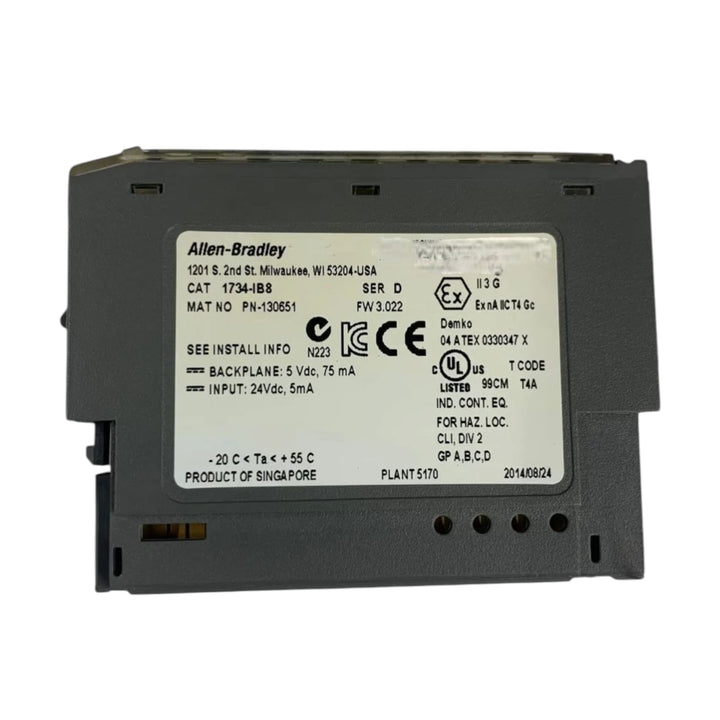 Allen Bradley 1734-ib8 Ser.d módulo de entradas digitales