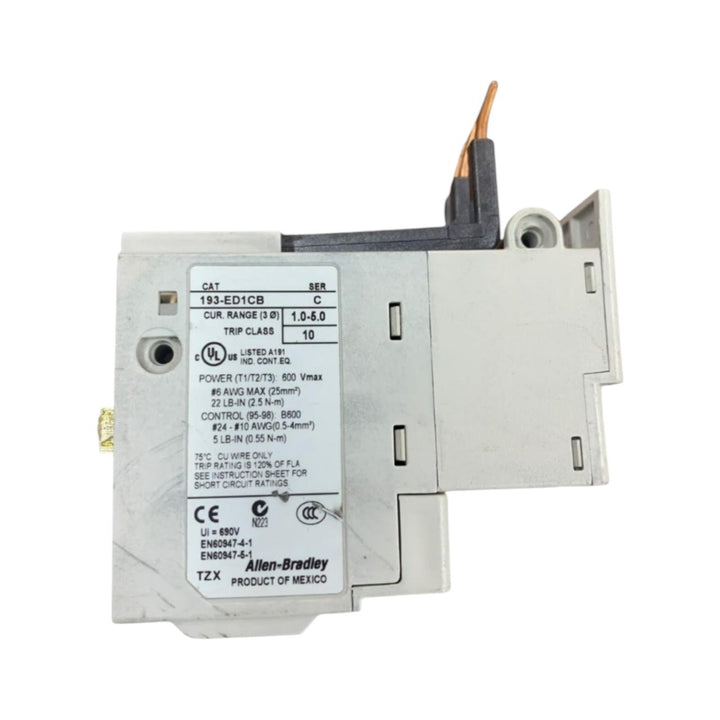 Allen Bradley 193-ed1cb Ser C relé electrónico de sobrecarga