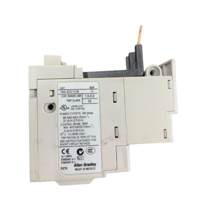 Allen Bradley 193-ed1cb Ser C relé electrónico de sobrecarga
