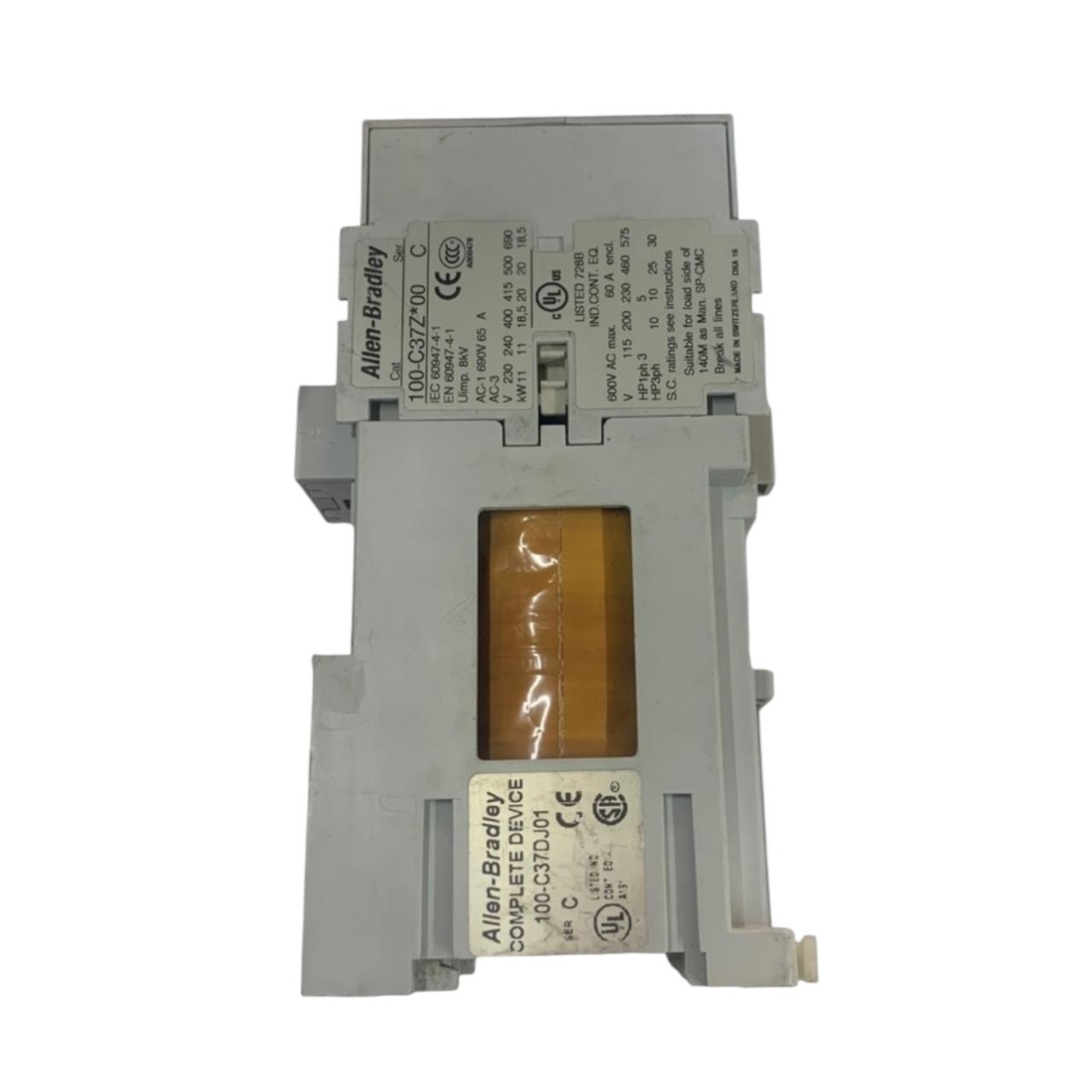 Allen Bradley 100-c37z*00 Ser C contactor trifásico IEC Con Detalles
