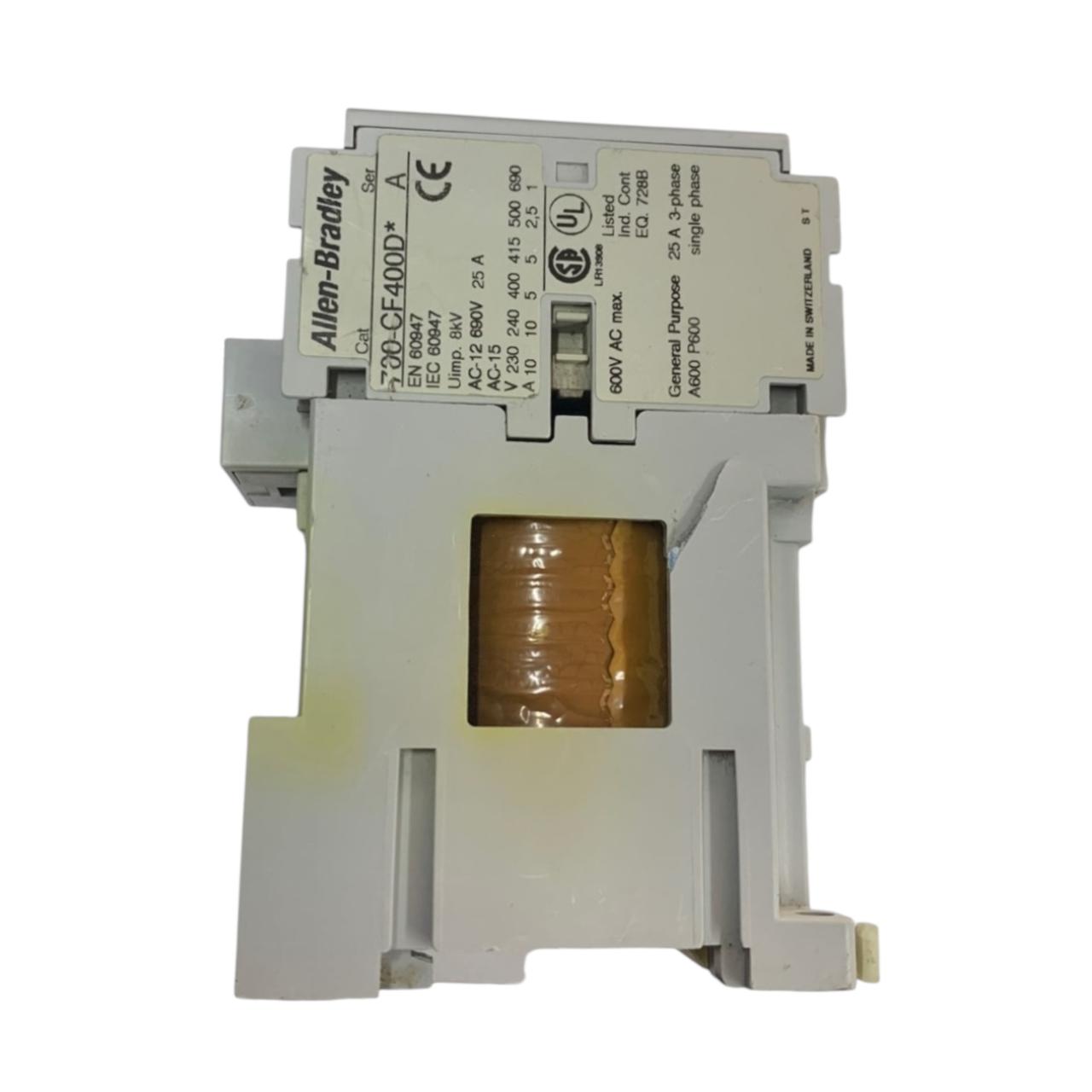 Allen Bradley 700-cf400d* Ser A relé de control industrial Con Detalles