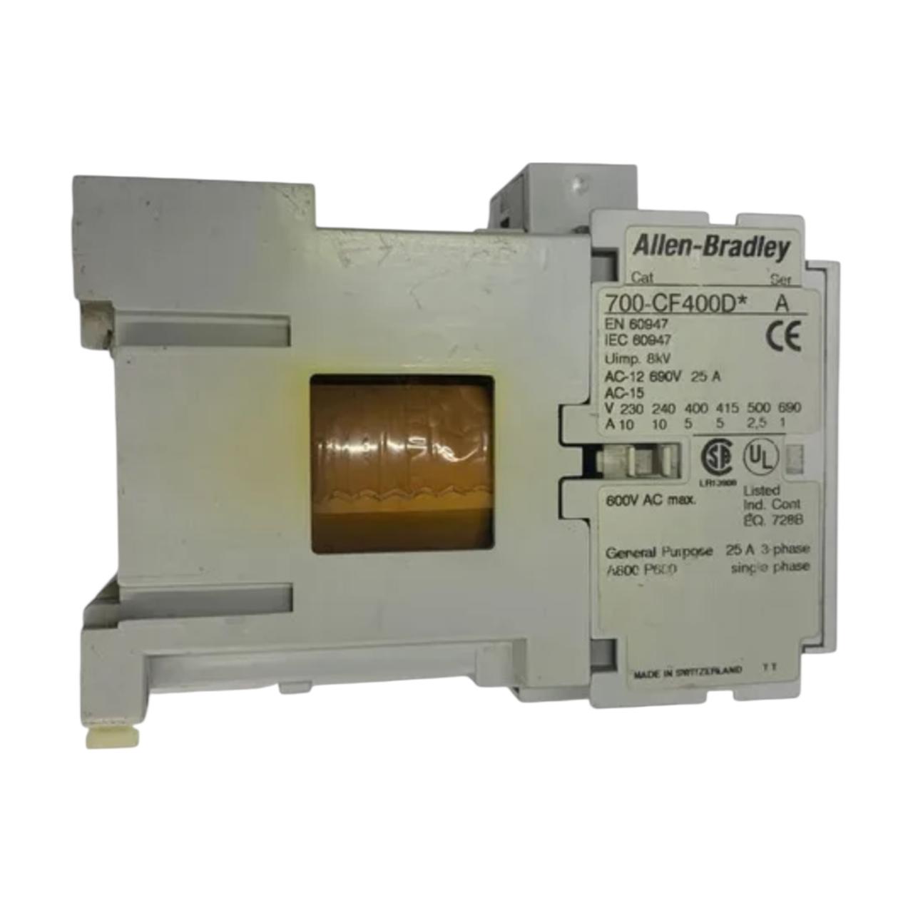 Allen Bradley 700-cf400d* Ser A relé de control industrial