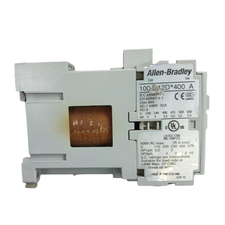 Allen Bradley 100-c12d*400 Ser A contactor trifásico Con Detalle