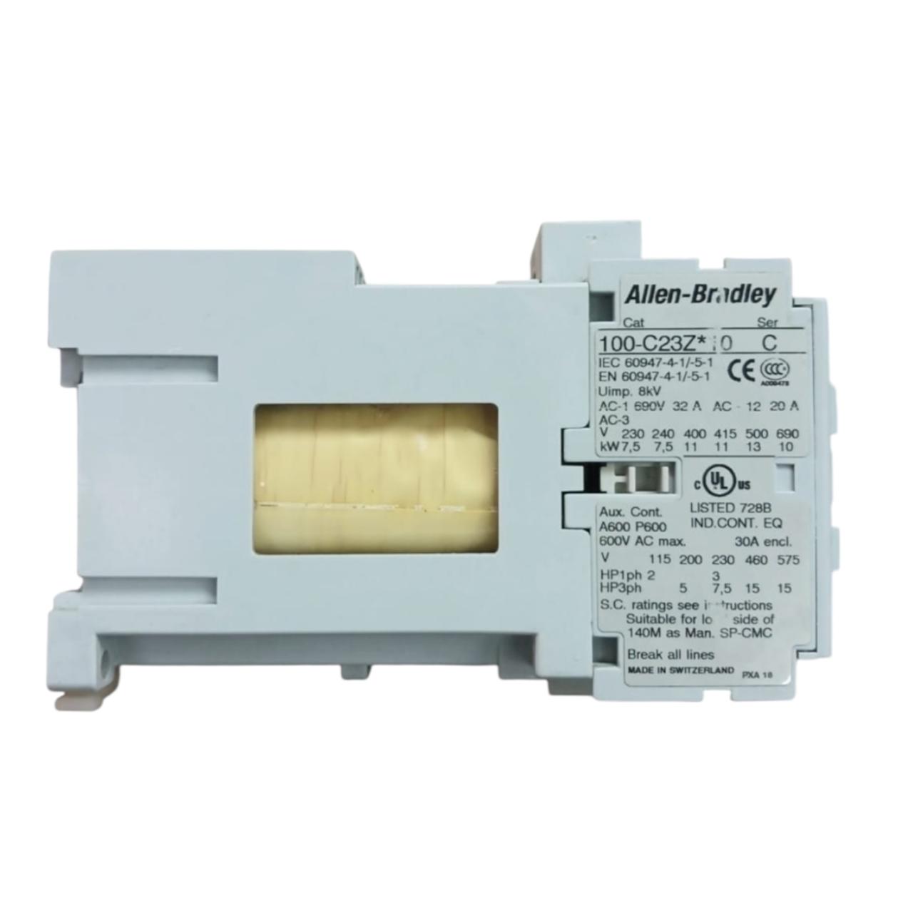 Allen Bradley 100-c23z*10 contactor trifásico IEC Ligero Detalle