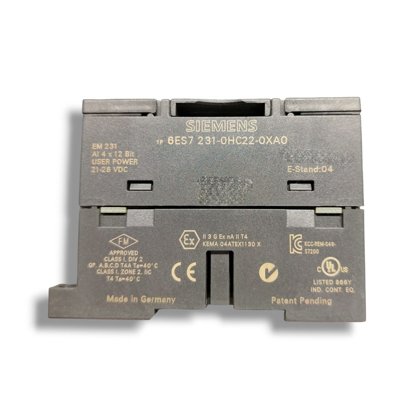 Siemens 6es7 231-ohc22-0xa0 MÓDULO DE ENTRADA