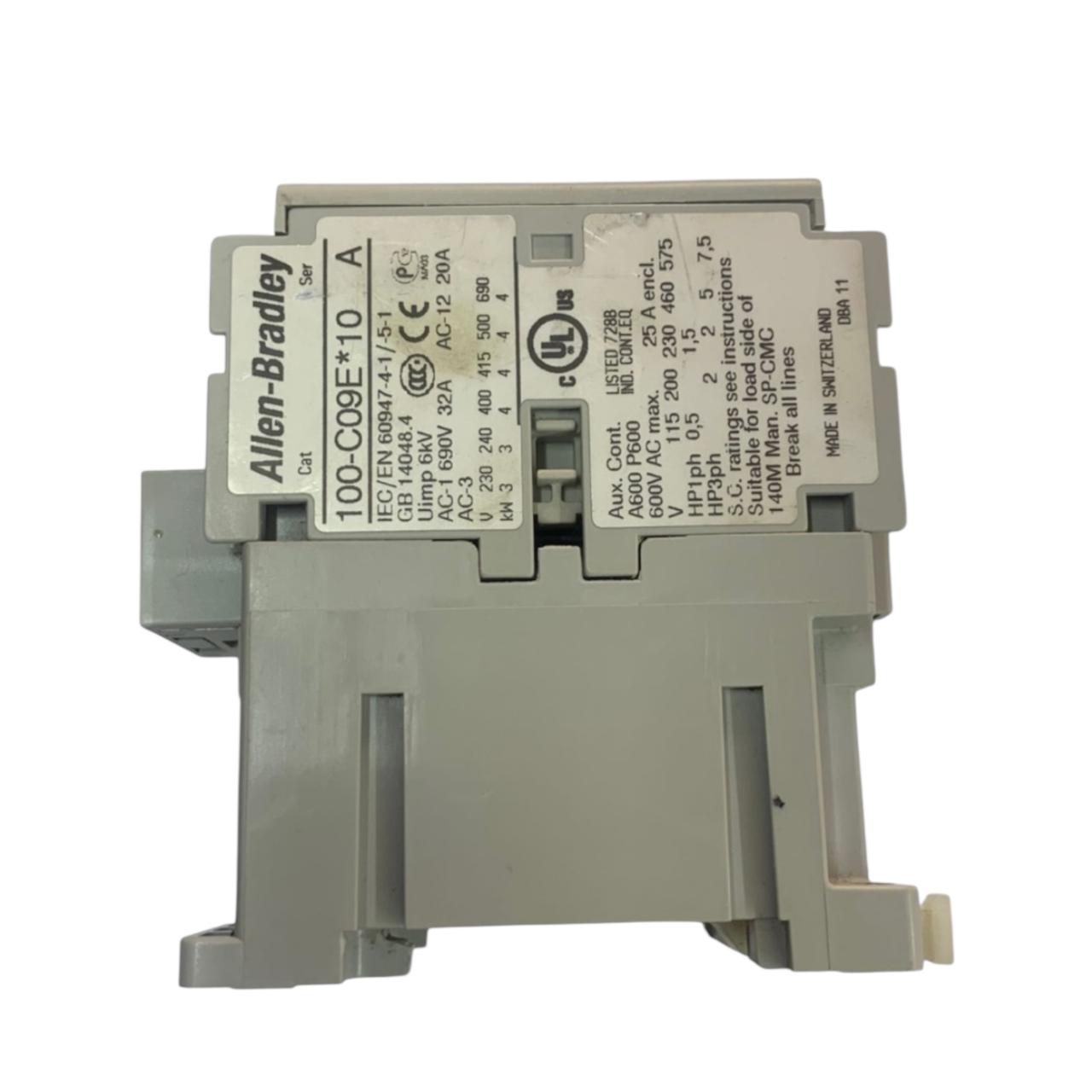 Allen Bradley 100-c09e*10 Ser A contactor IEC trifásico