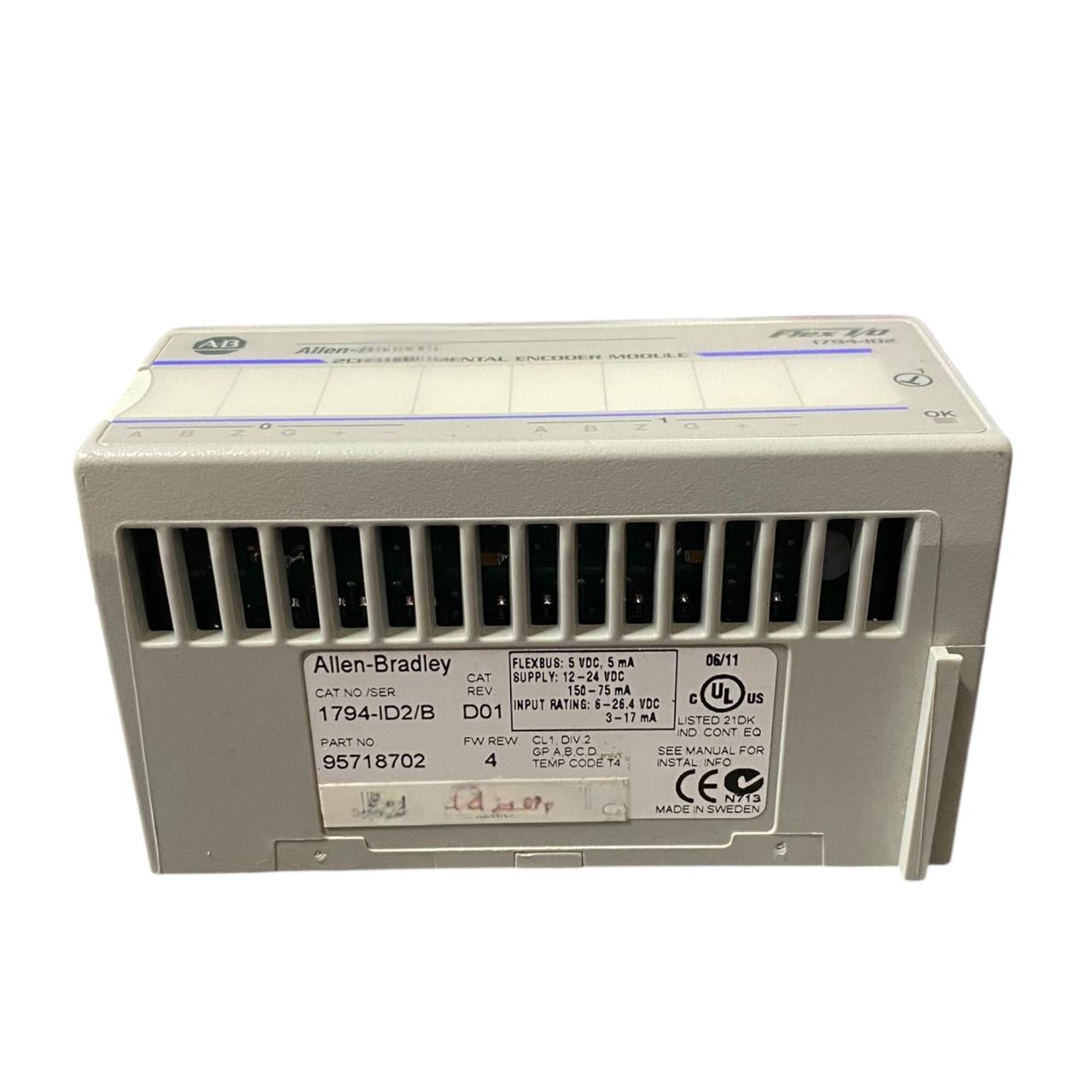 Allen Bradley 1794-id2/b módulo de entrada