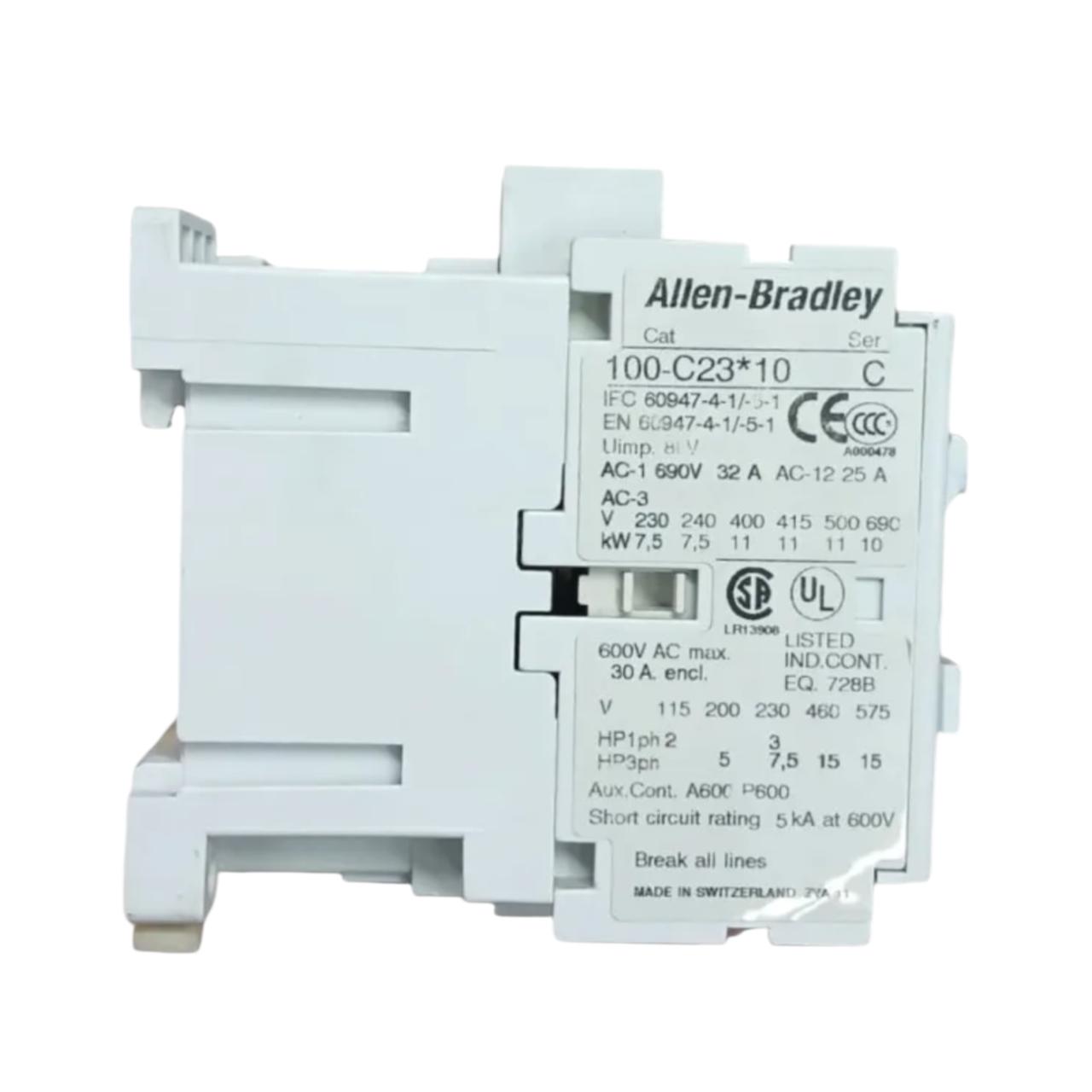 Allen Bradley 100-c23*10 Ser C contactor trifásico