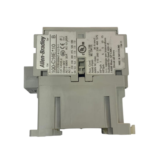 Allen Bradley 100-c16e*10 Ser B contactor trifásico CON DETALLE