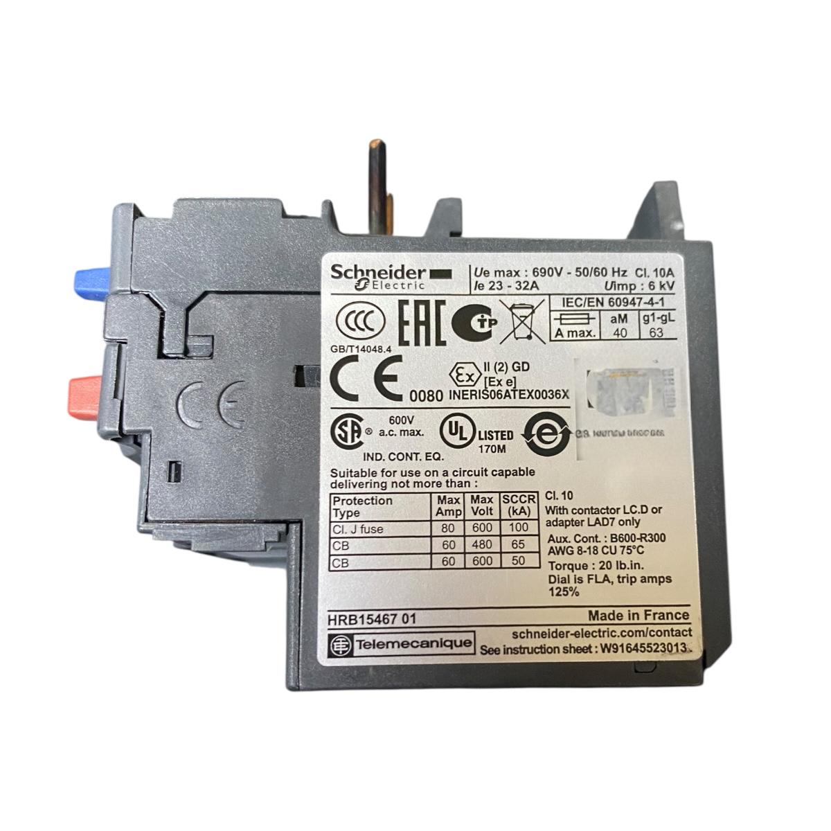 Schneider Hrb15467 01 relé térmico