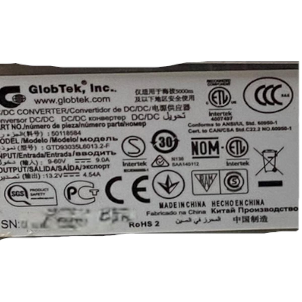 Globtek Gtd93035l6013.2-f convertidor de corriente