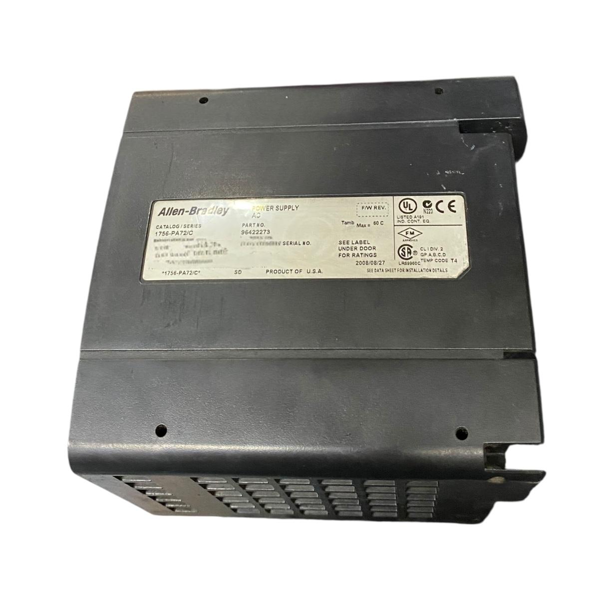 Allen Bradley 1756-pa72/c Fuente de alimentación