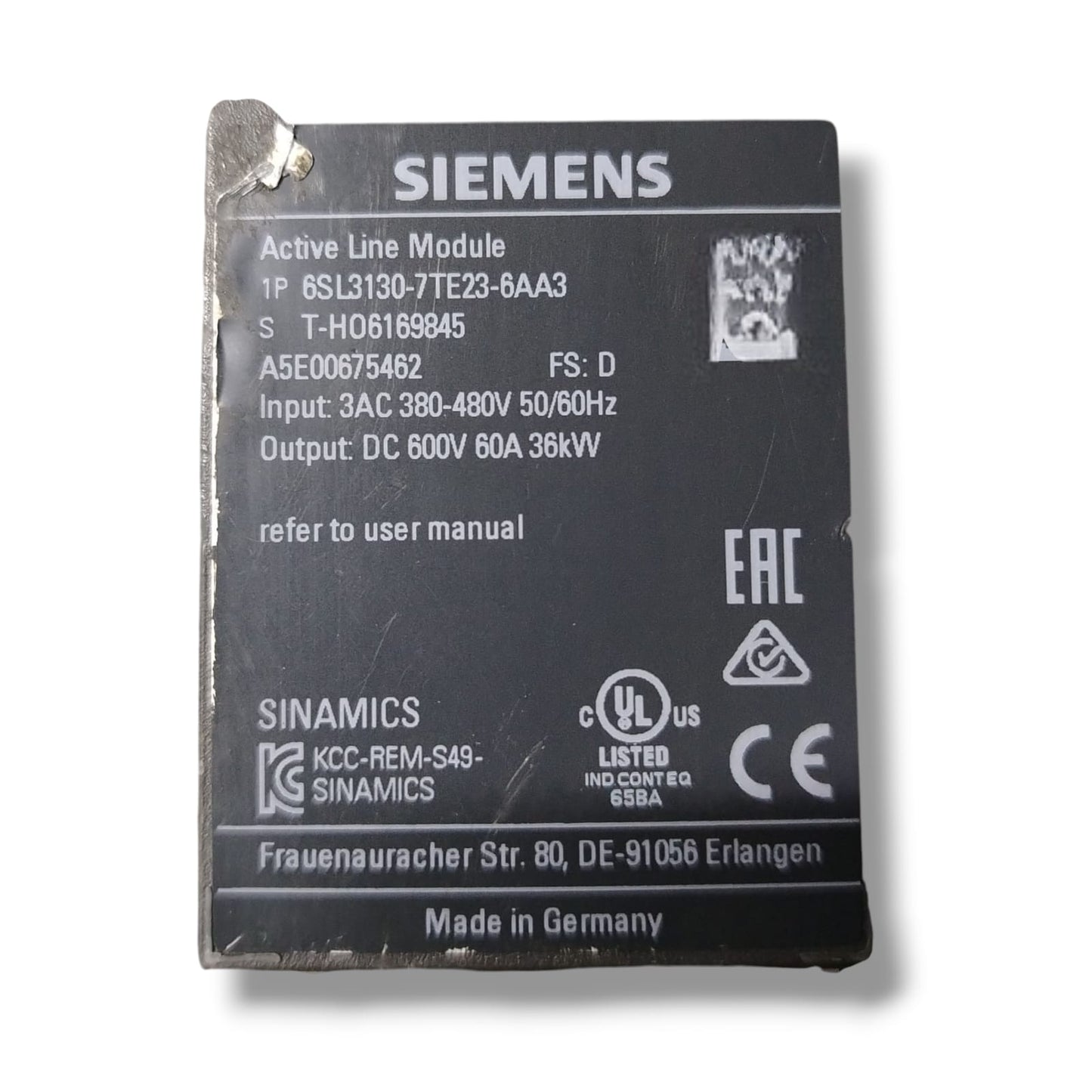 SIEMENS 6SL3130-7TE23-6AA3