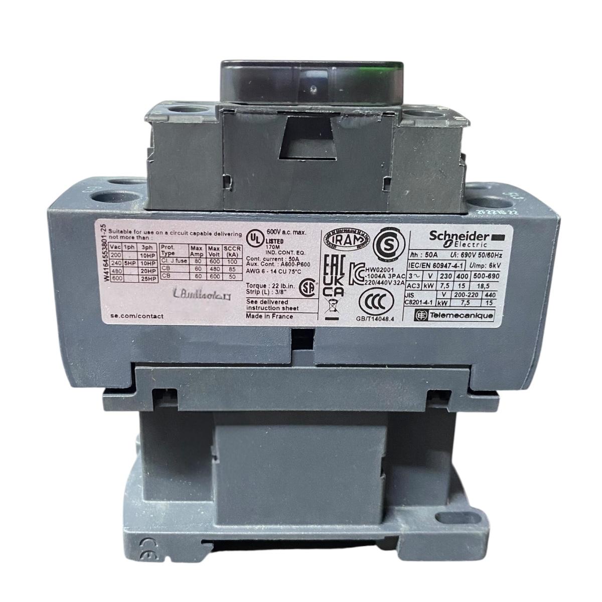 Schneider Electric Lc1d32b7 contacto auxiliar