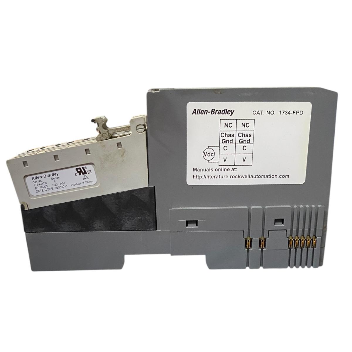 Allen Bradley 1734-fpd+rtb módulo distribuidor de potencia de campo