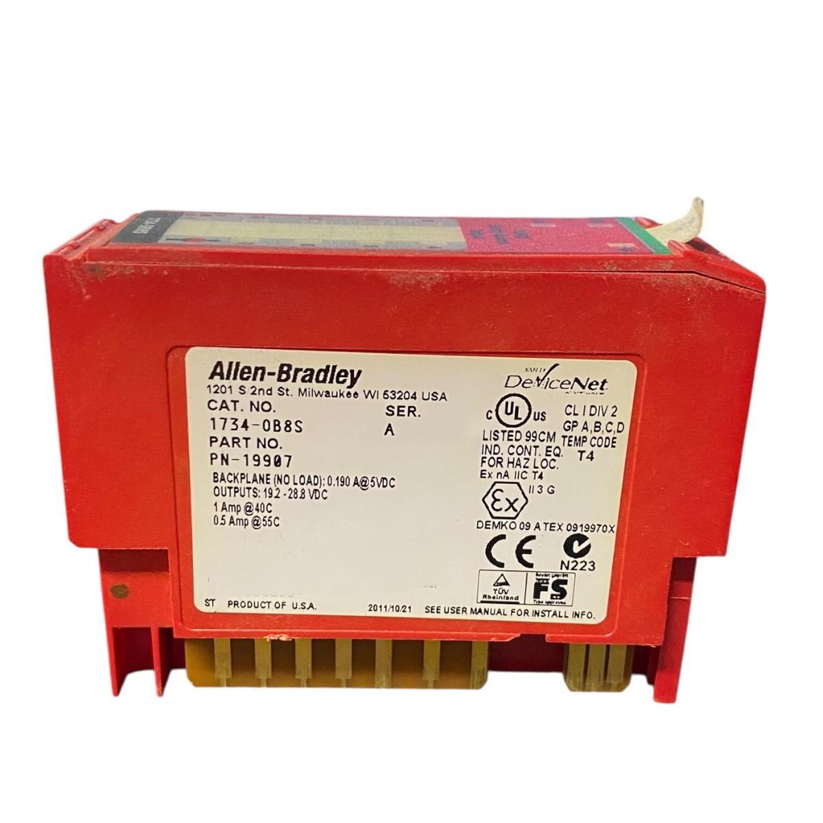 Allen Bradley 1734-0b8s módulo de salidas digitales de seguridad