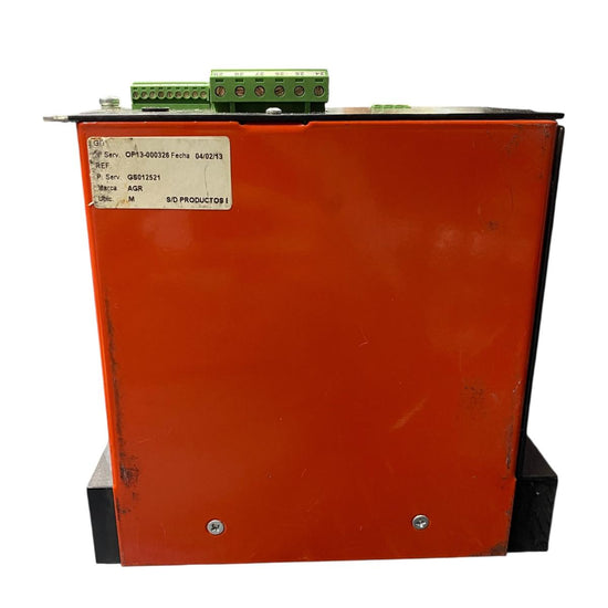 Agr Agr0702-181-00 Mfs 268 controlador de frecuencia variable