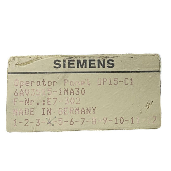 Siemens 6av3515-1ma30 panel operador de texto monocromo