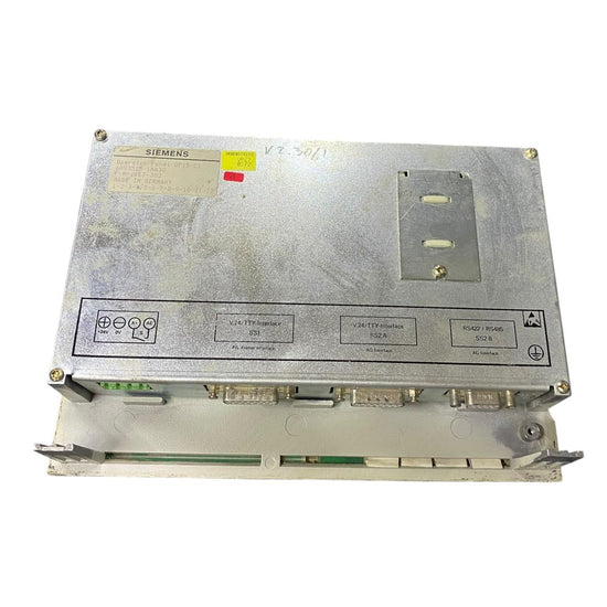 Siemens 6av3515-1ma30 panel operador de texto monocromo