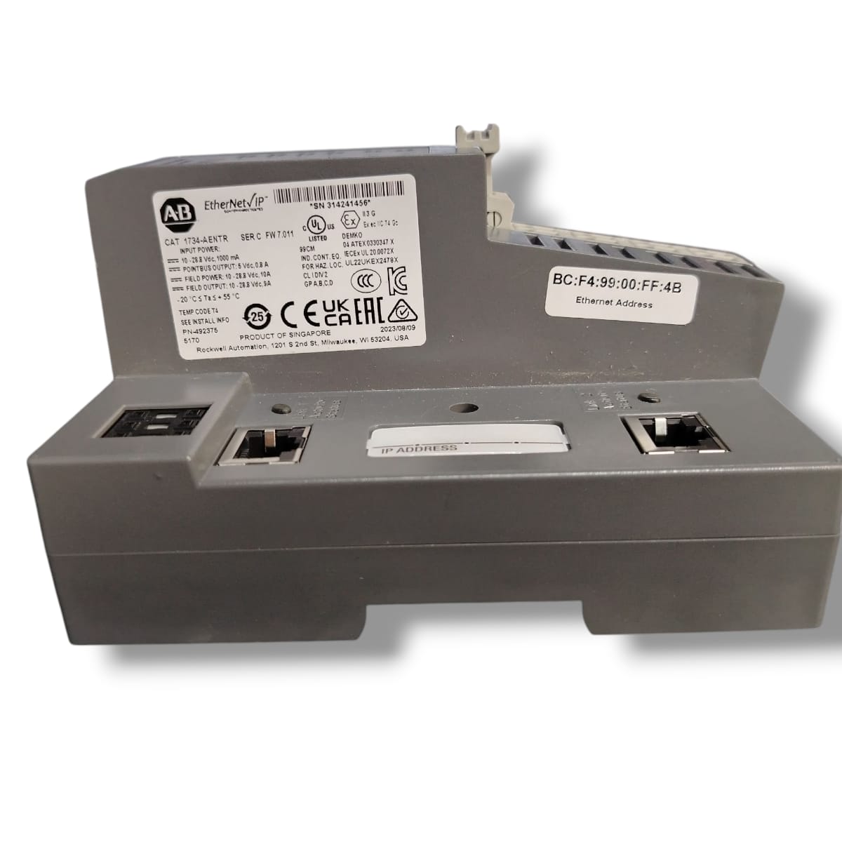Allen Bradley 1734-aentr MODULO EtherNet