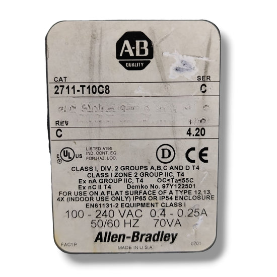 ALLEN BRADLEY 2711-T10C8