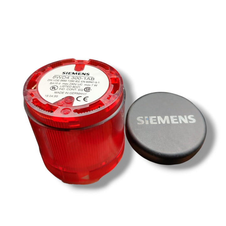 SIEMENS 8WD4 300-1AB ELEMENTO DE LUZ CONTINUA COLOR ROJO