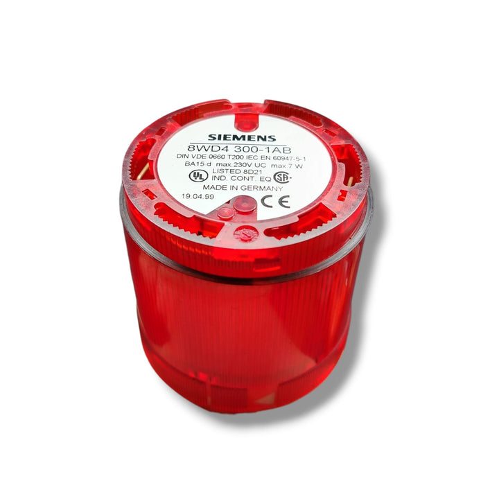 SIEMENS 8WD4 300-1AB ELEMENTO DE LUZ CONTINUA COLOR ROJO