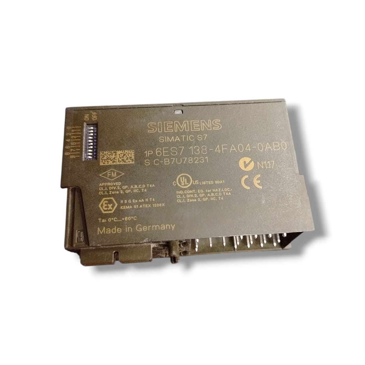 SIEMENS 6ES7-138-4FA04-0AB0 con detalle