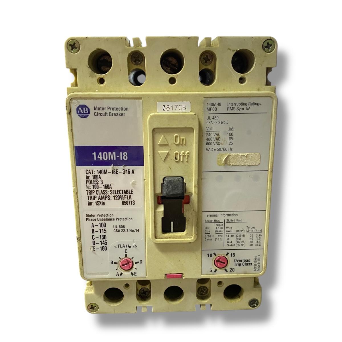 Allen Bradley 140m-18e-d16 A motor protection circuit breaker