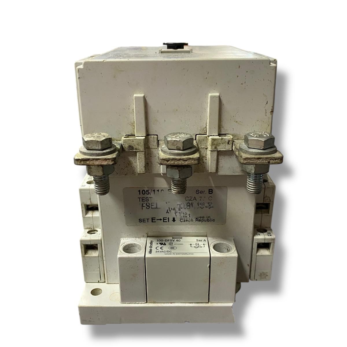 Allen Bradley 100-d110 contactor industrial trifásico Con Detalle