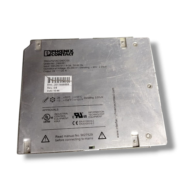 PHOENIX CONTAC TRIO-PS/1AC/24DC/20 FUENTE DE ALIMENTACION