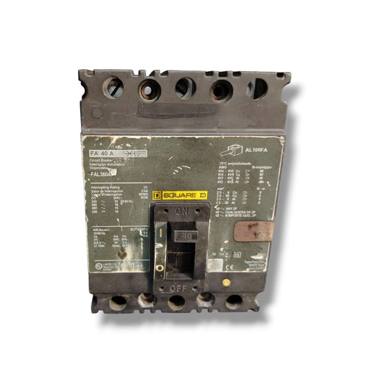 SQUARE D FAL36040 INTERRUPTOR