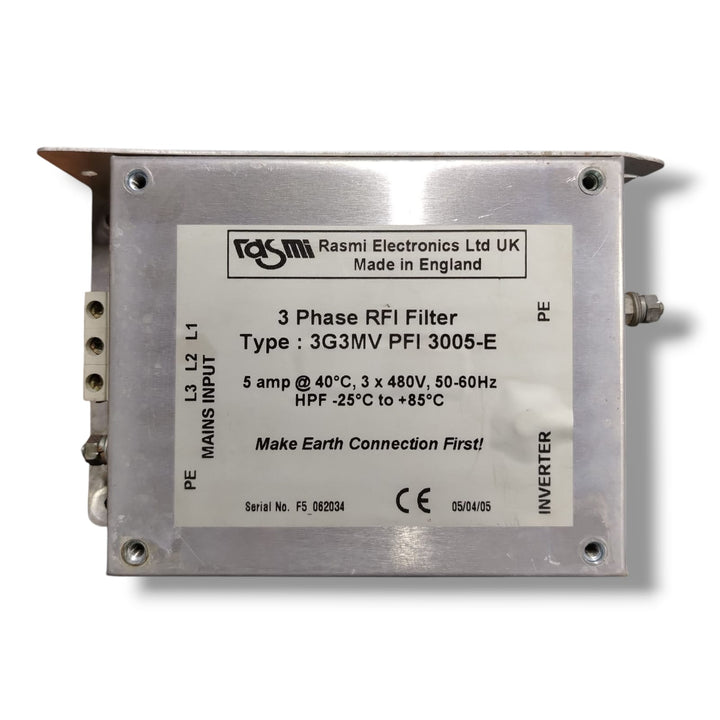 RASMI ELECTRONICS LTD UK 3G3MV PF1 3005-E CON DETALLE ESTETICO