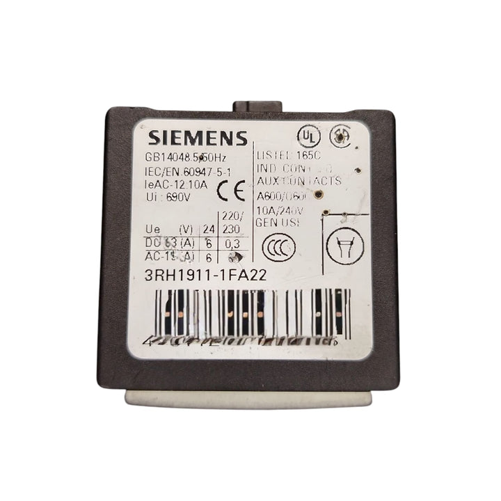 SIEMENS 3RH1911-1FA22 CONTACTOR