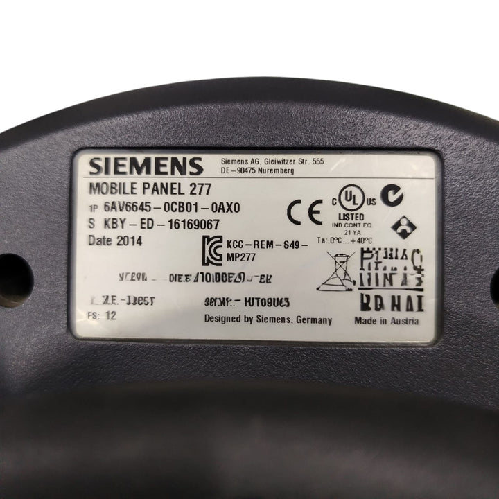 SIEMENS 6AV6645-0CB01-ABX0 PANEL MOVIL