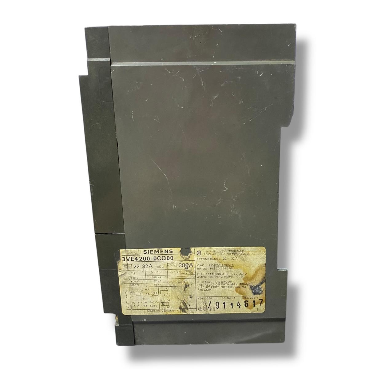 Siemens 3ve4200-0cq00 interruptor de caja moldeada