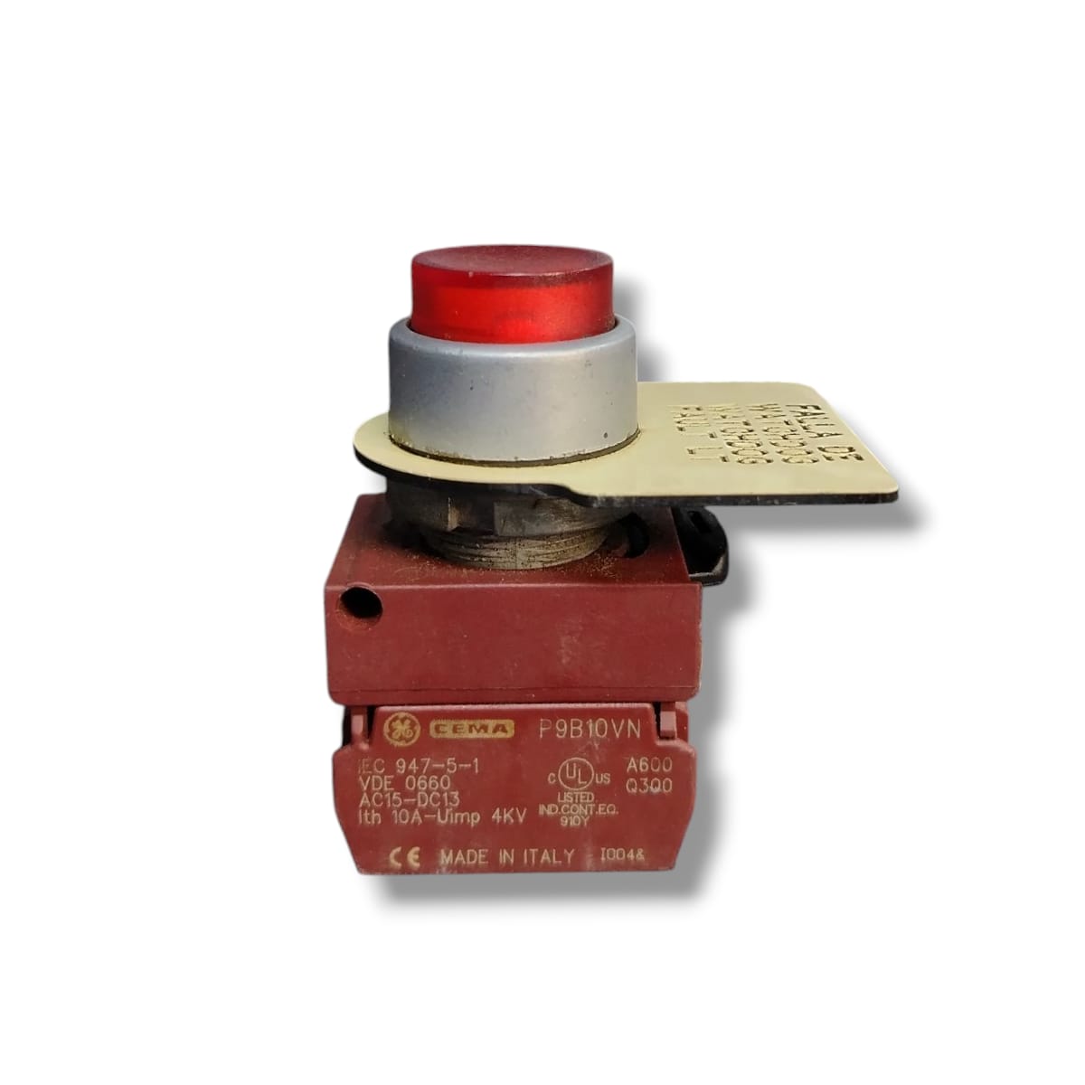 GENERAL ELECTRIC P9B10VN CONTACTOR CON BOTON