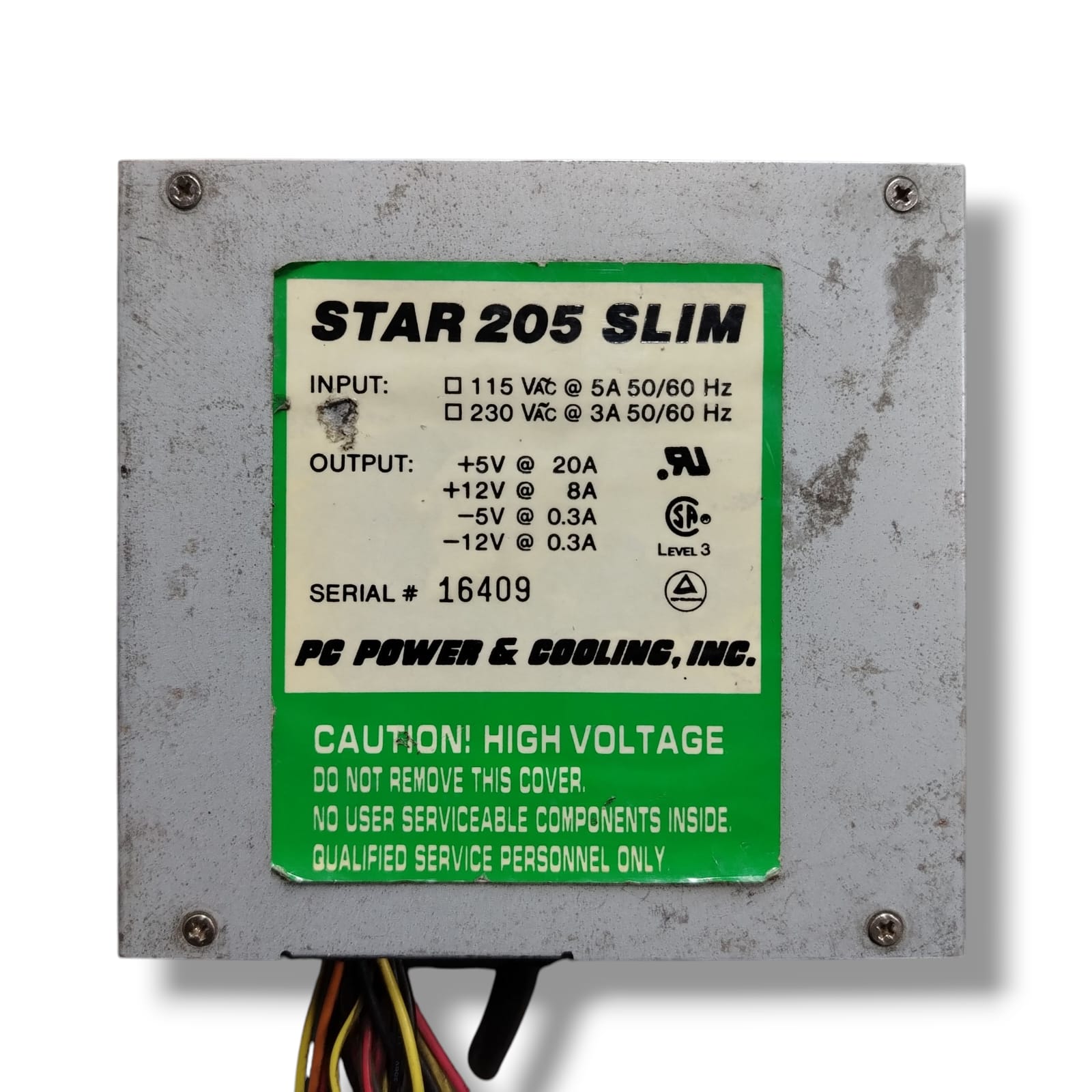 STAR 205 SLIM PC POWER & COOLING,ING. FUENTE DE ALIMENTACION