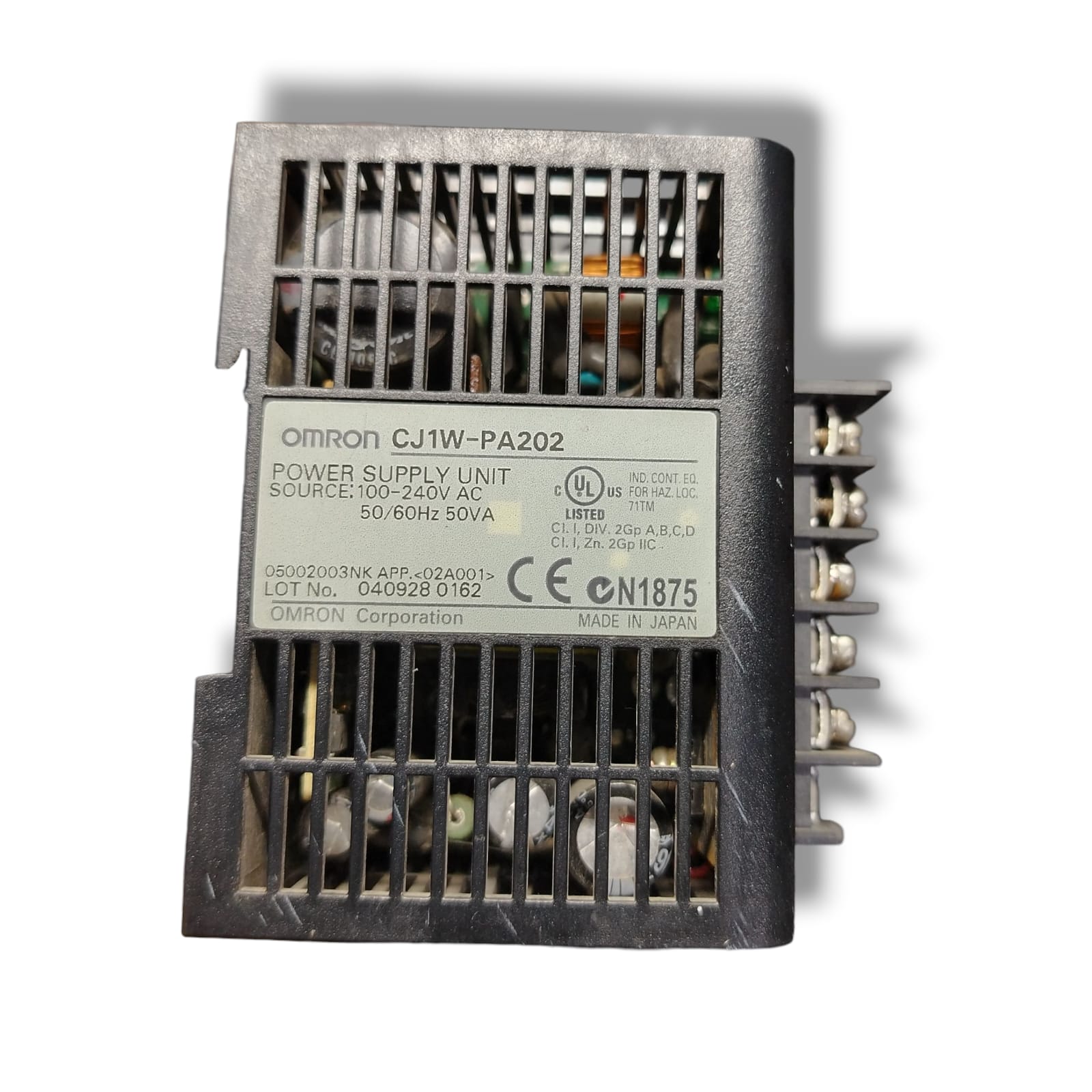 OMRON CJ1W-PA202 FUENTE DE PODER CON DETALLE