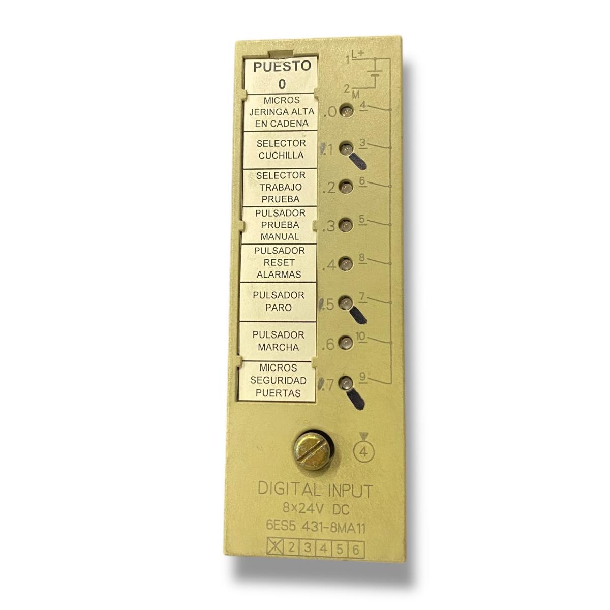 Siemens 6es5 431-8ma11 módulo de entradas digitales