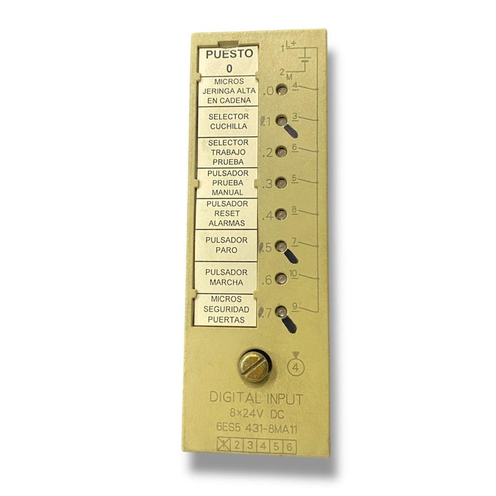 Siemens 6es5 431-8ma11 módulo de entradas digitales