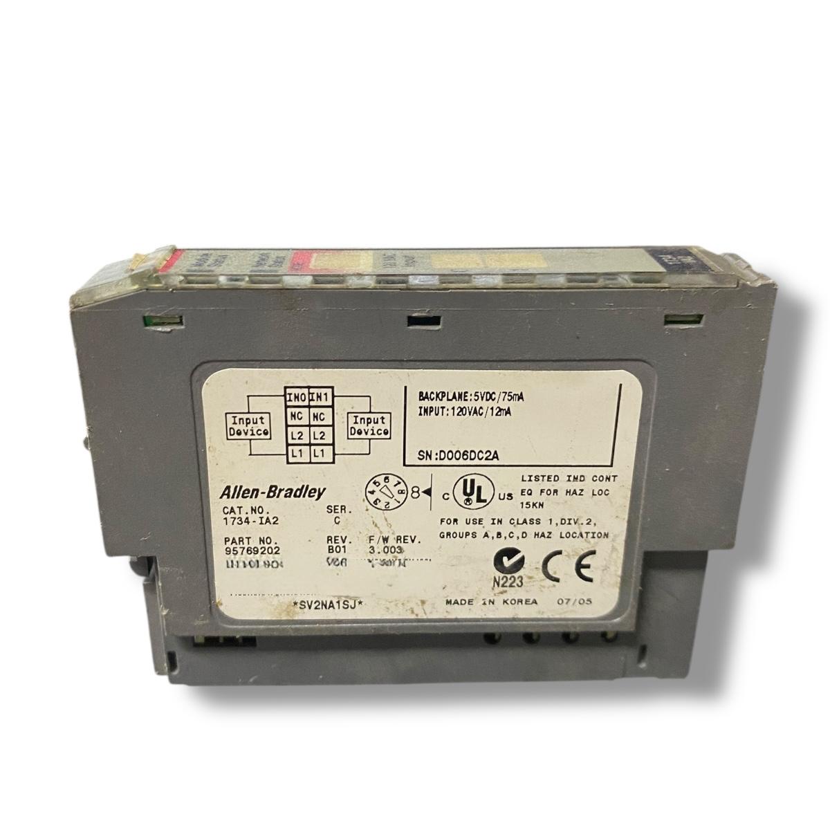 Allen Bradley 1734-ia2 módulo de entrada digital